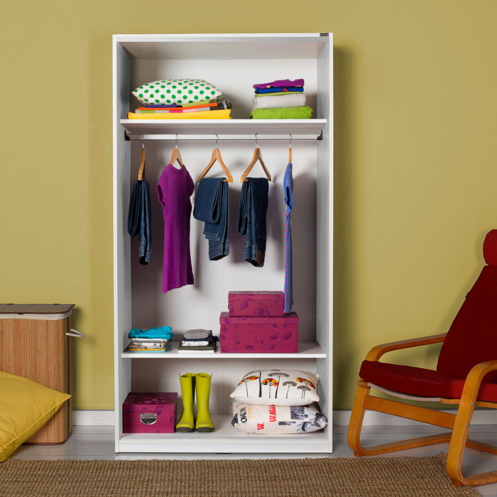 Hanah Home Armario de puertas correderas Blanco